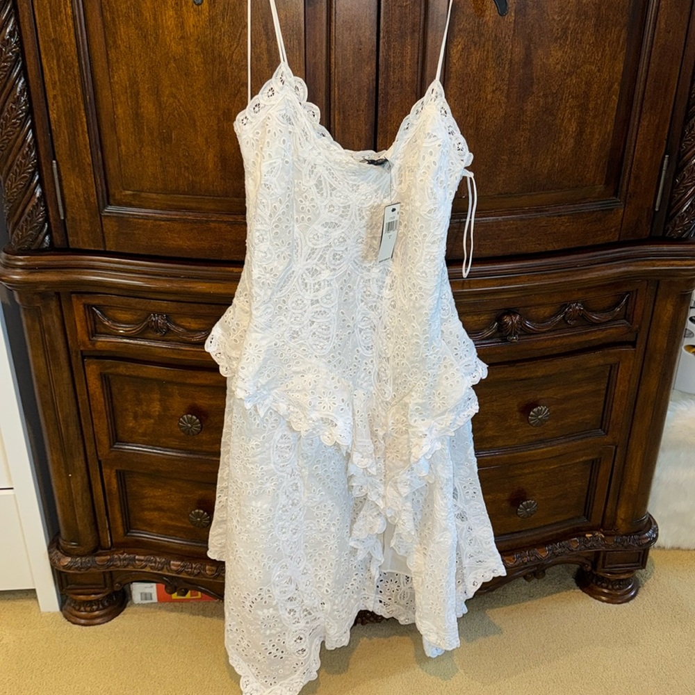 Ralph lauren white lace dress